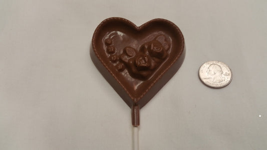 Chocolate Heart Sucker